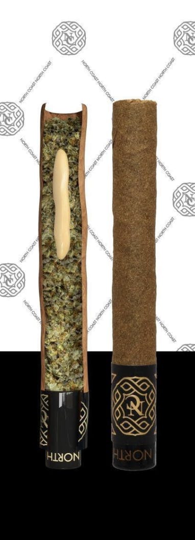 Product: North Coast x Pressure Pack x Premier | Orange Ranger 2.5g Donut Hemp Wrap Blunt