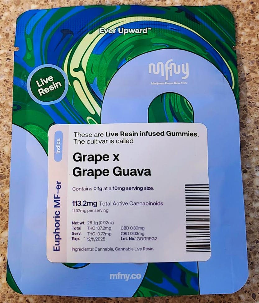 Grape x Grape Guava | Live Resin Gummies | Indica Dominant | MFNY