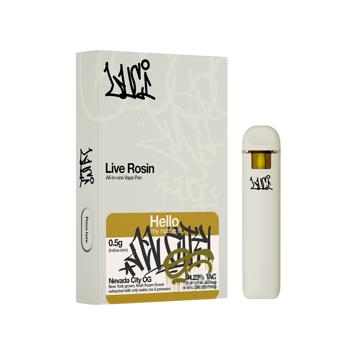 Image of Nevada City OG | Live Rosin Disposable