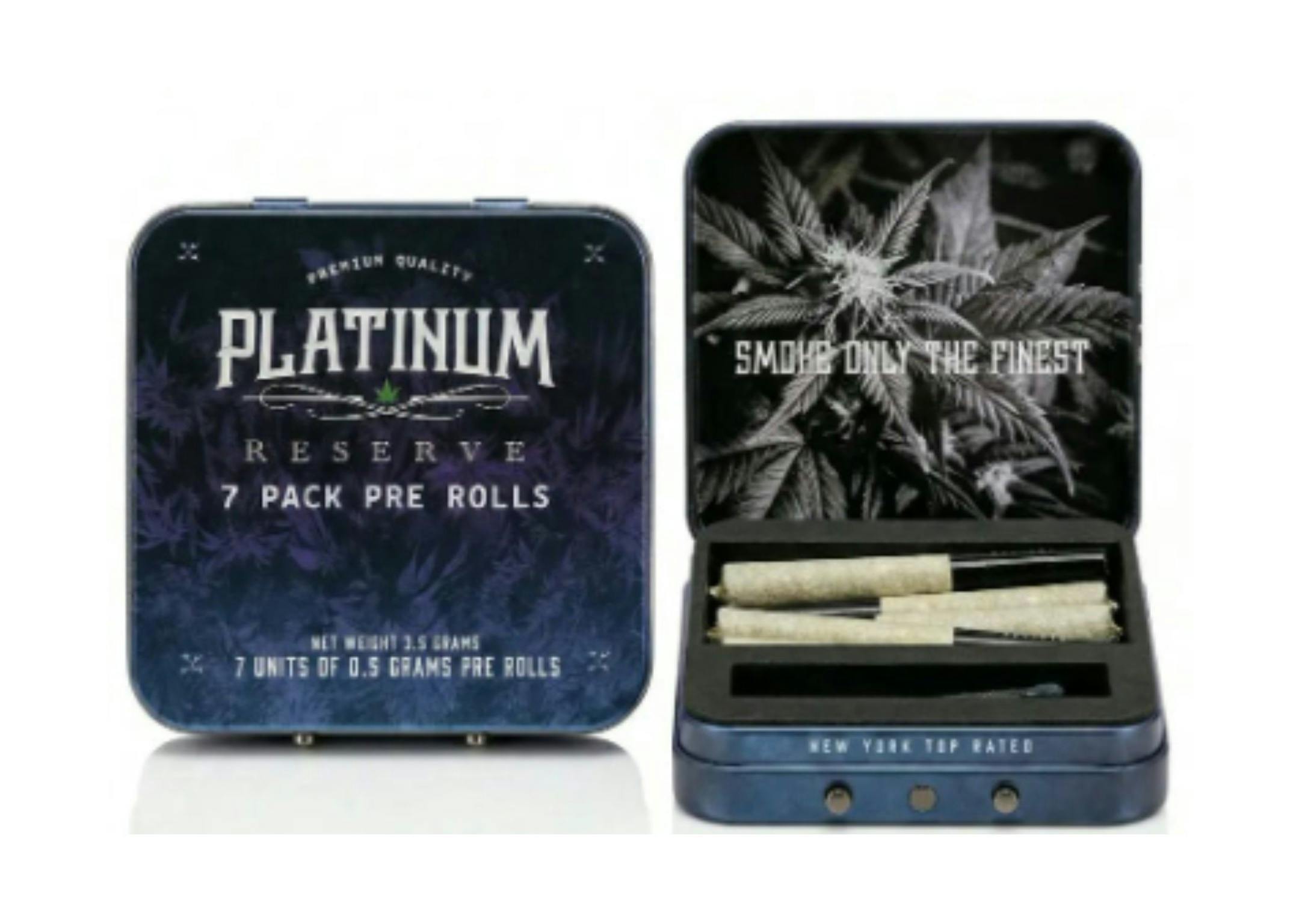 Platinum Reserve Blue Zushi 7pk Prerolls - The Flowery NY