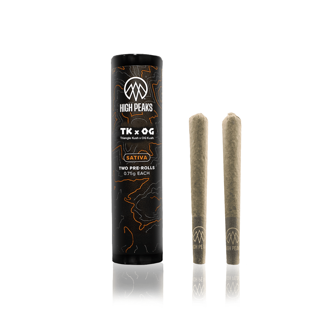 High Peaks | TK X OG | 2pk pre-rolls | 1.5g