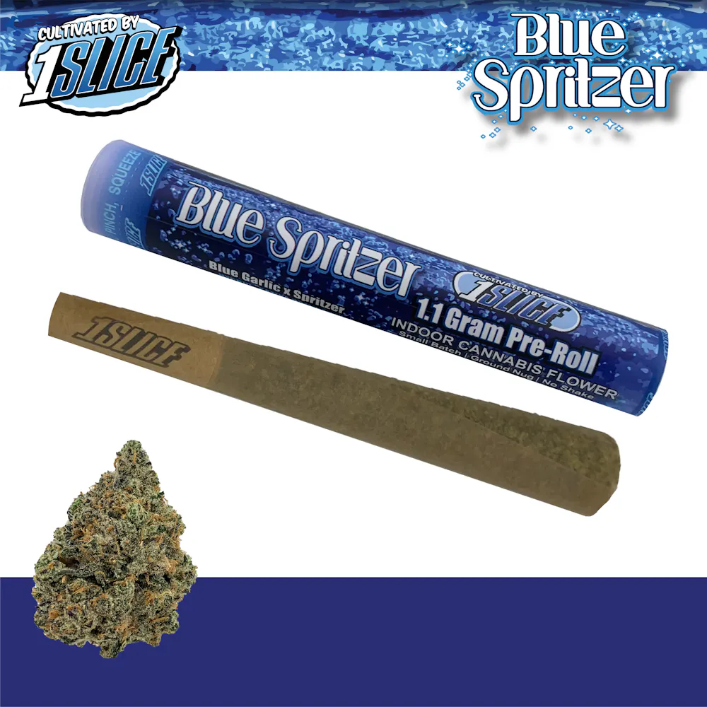 Product 1 Slice - Blue Spritzer - 1.1g - Premium Indoor Preroll