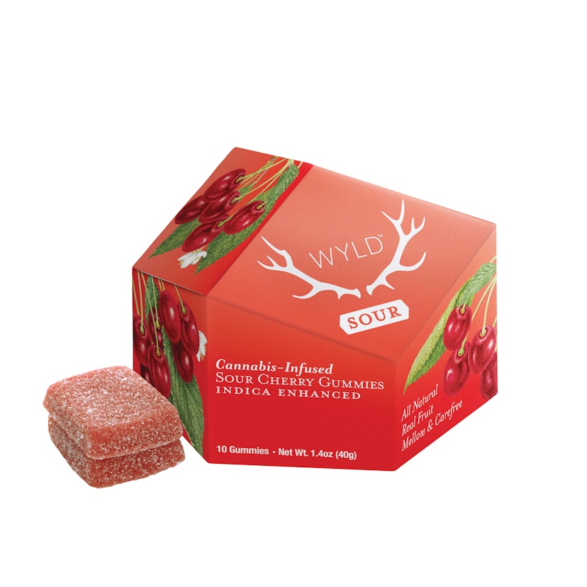 WYLD Edibles: Sour Cherry Gummies (I) 100mg