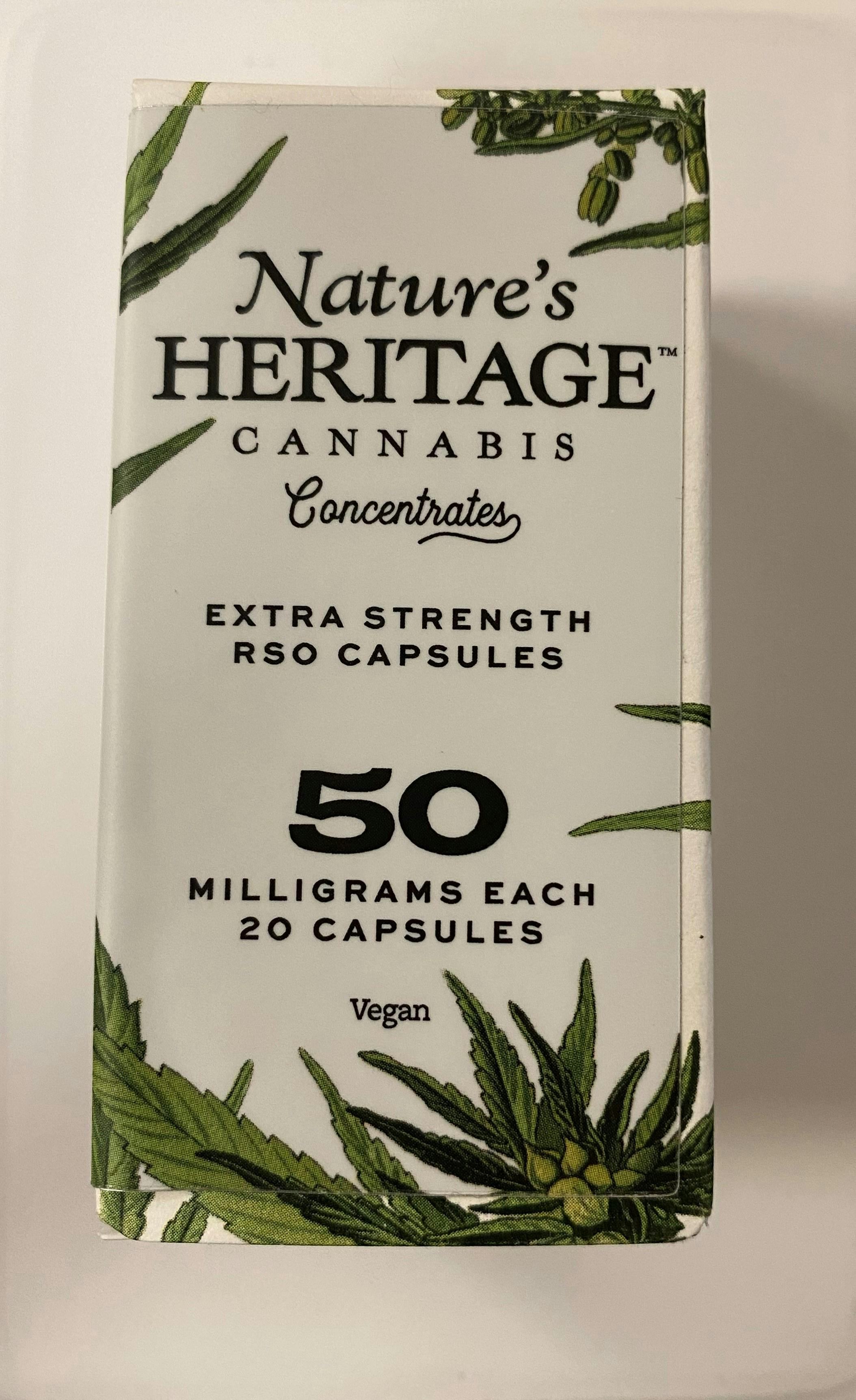 RSO Capsules 50mg/1000mg Total Panacea Wellness