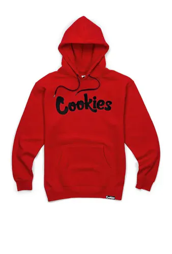 Cookies – Original Mint – Fleece Hoodie – Red/Black – XL-active