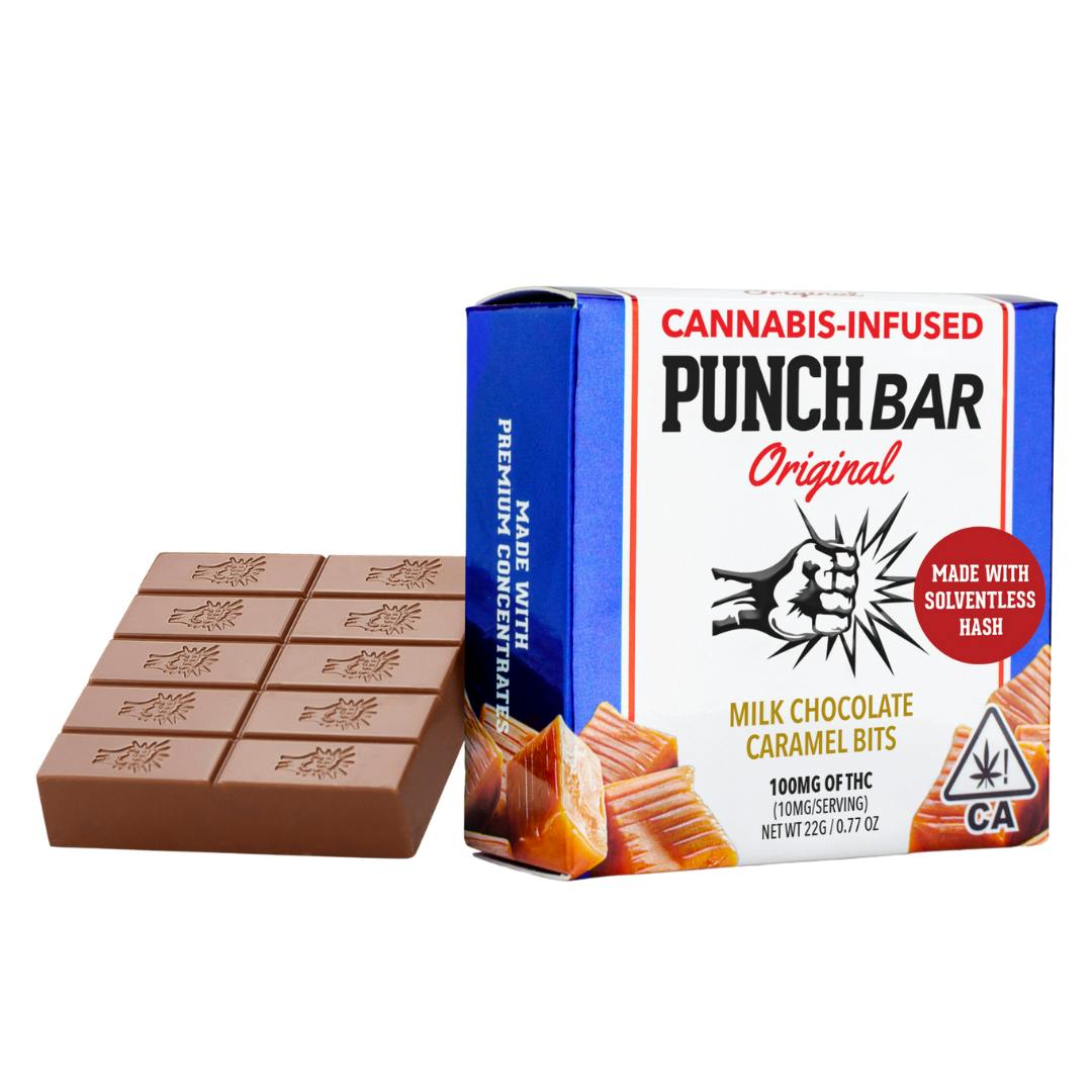 CARAMEL BITS MILK CHOCOLATE SOLVENTLESS ROSIN BAR