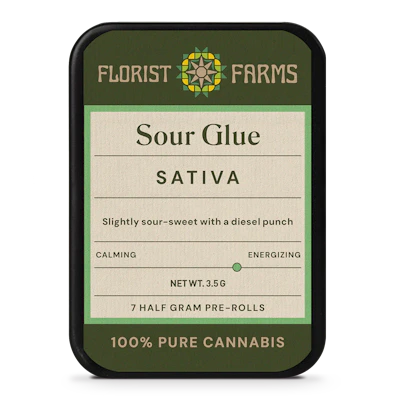 Florist Farms - 7 Pack .5g Prerolls - Sour Glue - PRE_ROLLS by Florist Farms at King of Budz