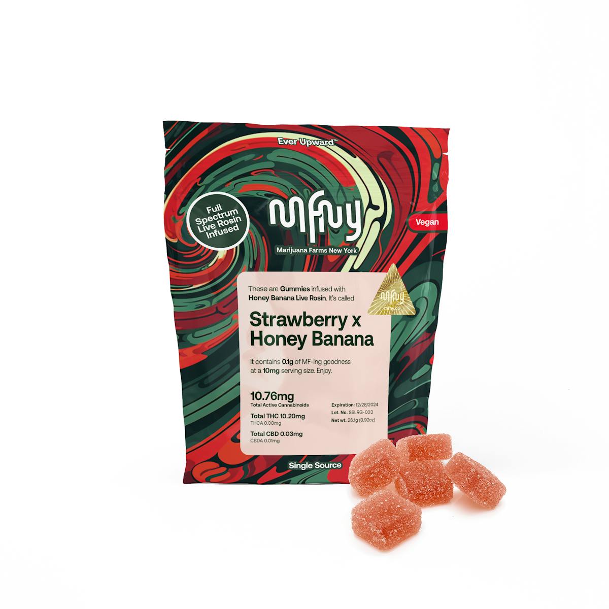 Photo of MFNY | Strawberry Honey Banana | Rosin Edibles 10pk