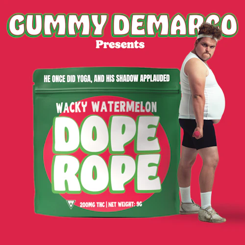 DOPE ROPE | Wacky Watermelon | 200MG | Premium Gummy Rope