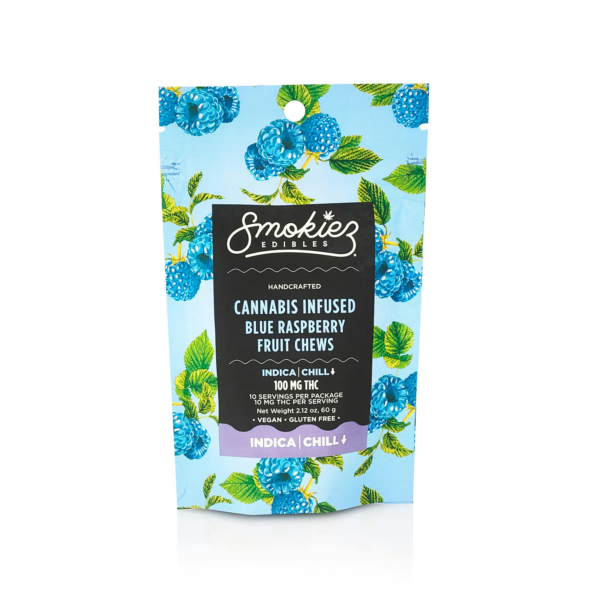 Smokiez Edibles 10mg 10pk - Sweet Blue Raspberry