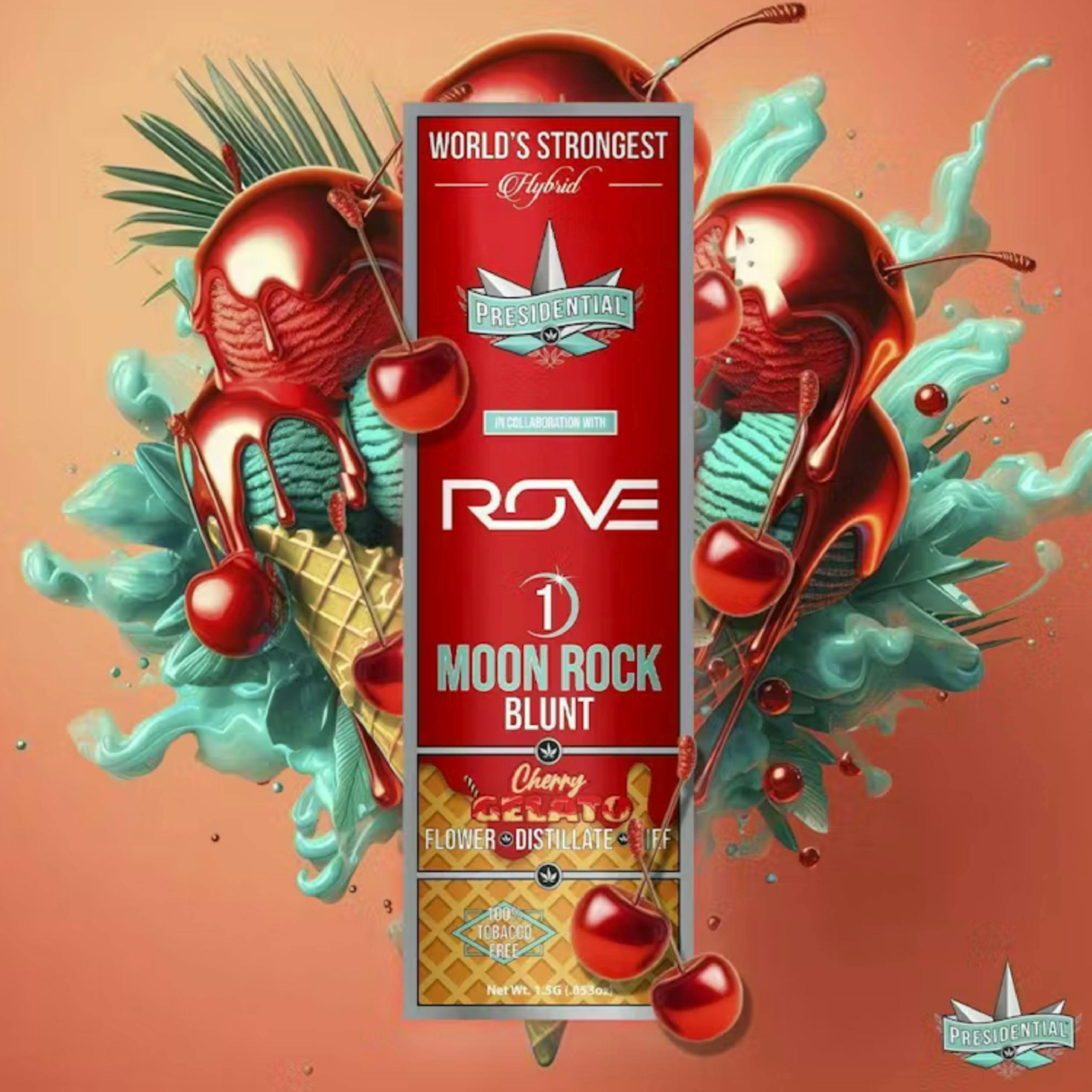 Presidential Presidential X Rove | Cherry Gelato | Infused Blunt | 1.5g -  Stoops Cannabis Dispensary in NYC Cannabis Dispensary in NY