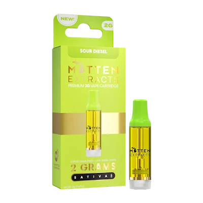 Mitten Extracts - 2g Cart - Sour Diesel (S) - CARTRIDGES by Mitten Extracts at King of Budz