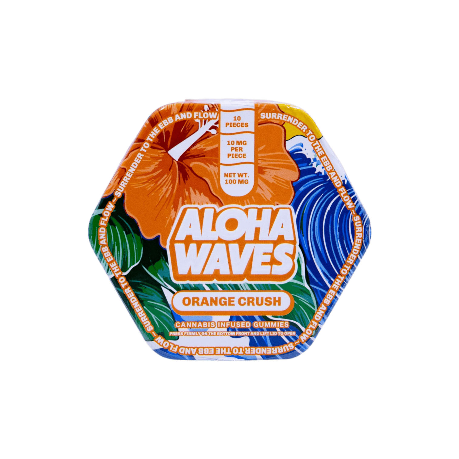 Aloha Waves Orange Crush 10pk 10mg Gummies - The Flowery NY