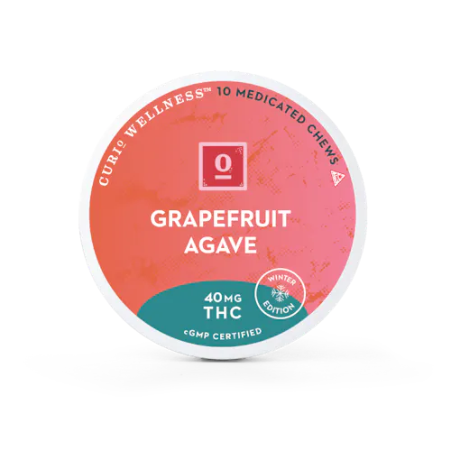 Curio 40mg Grapefruit Agave Chews /400mg-active