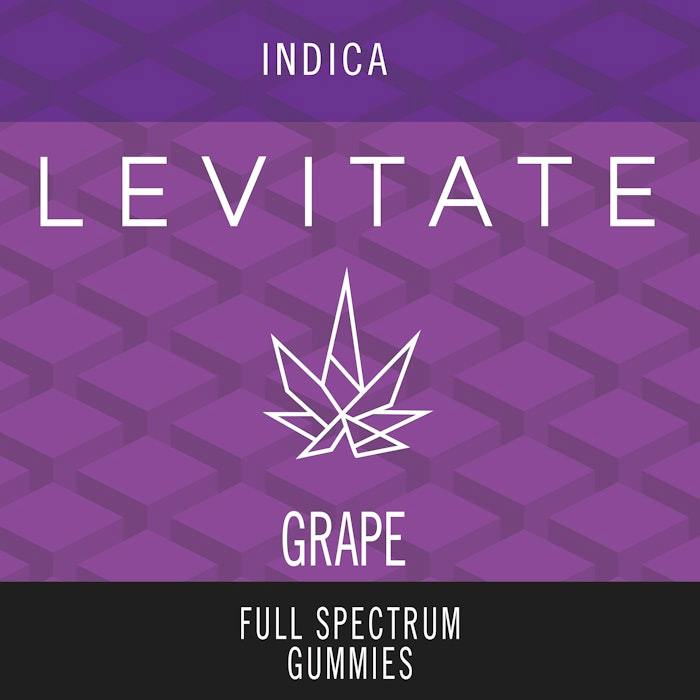 Levitate Edible Gummies Grape Live Resin Brick