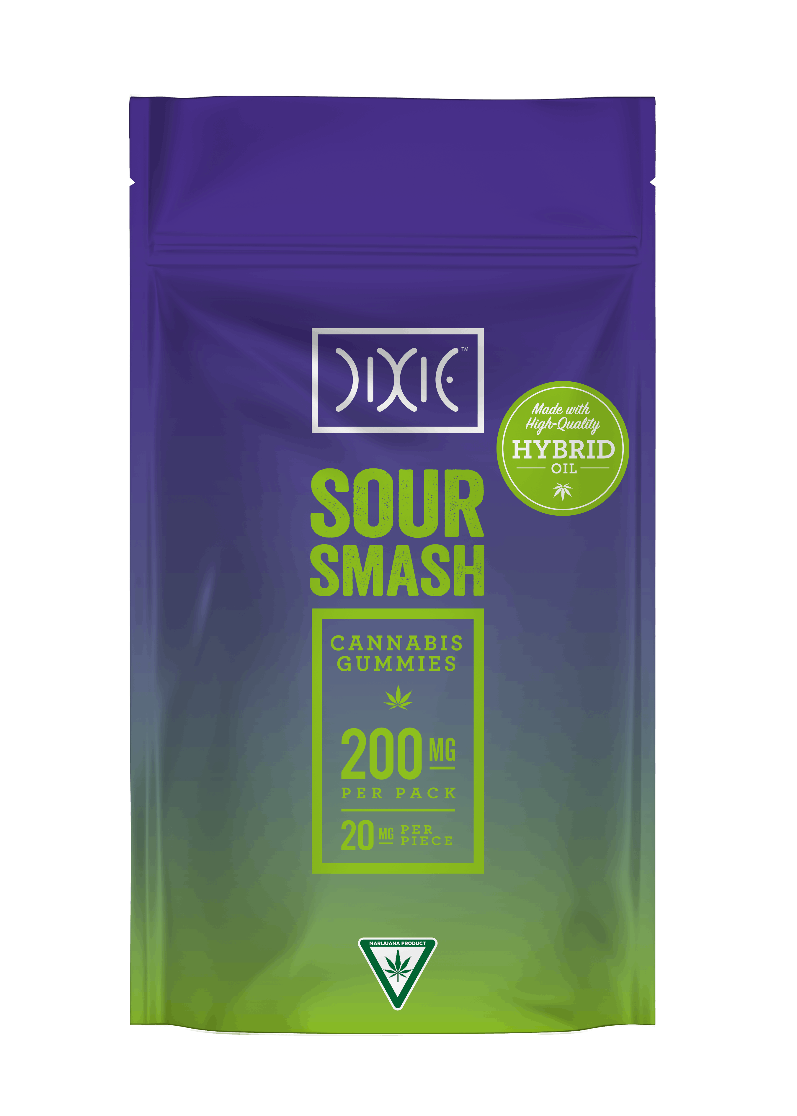 Product: Dixie | Gummies - Sour Smash (Hybrid) - 200mg