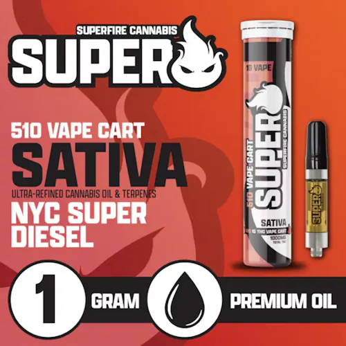SuperFire NYC Super Diesel Vape Cartridge 1g-1