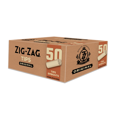 TP ZIG ZAG UNBLEACHED ORIGINAL ROLLING TIPS | Inspired Cannabis
