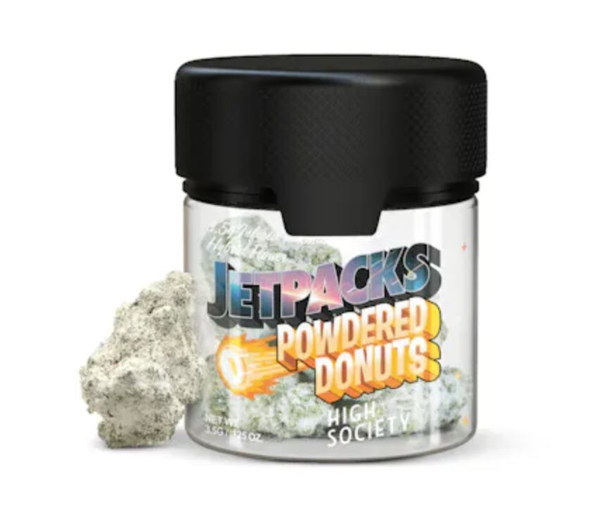 Jetpacks Diamond Infused Flower Powdered Donuts | 3.5g | High Society