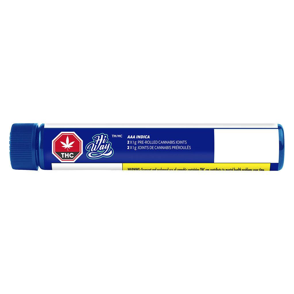 Hiway - Indica AAA Pre-Roll - 2x1g | Puffin's Cannabis