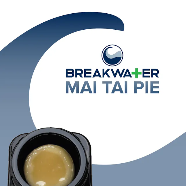 Breakwater Live Hash Rosin Thumbprint Mai Tai Pie 1g (hybrid, live rosin)