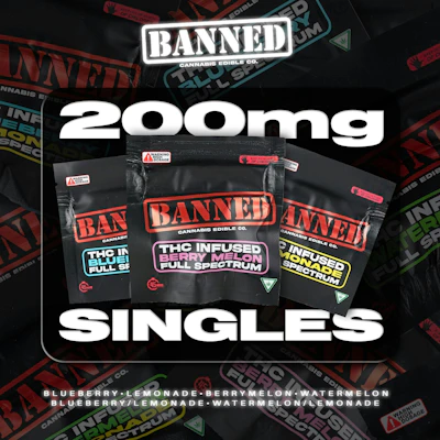 Banned - 200mg Single Gummy - Paradise Punch