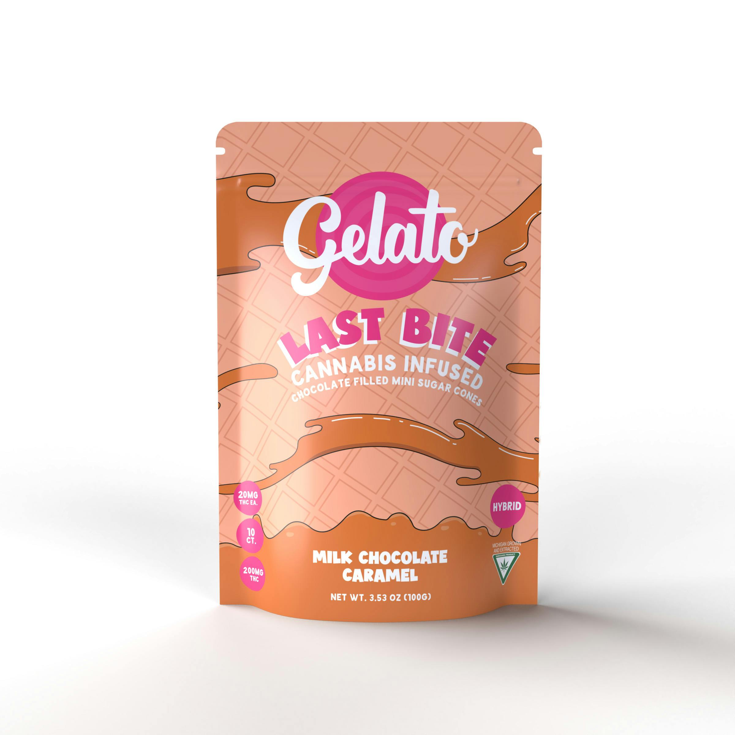 Gelato Gelato Last Bites Chocolate Caramel 200mg Refinery Dispensary 5254