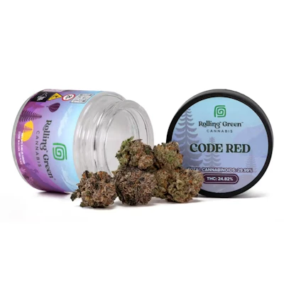 Rolling Green - 3.5g - Code Red - FLOWER by Rolling Green Cannabis at King of Budz