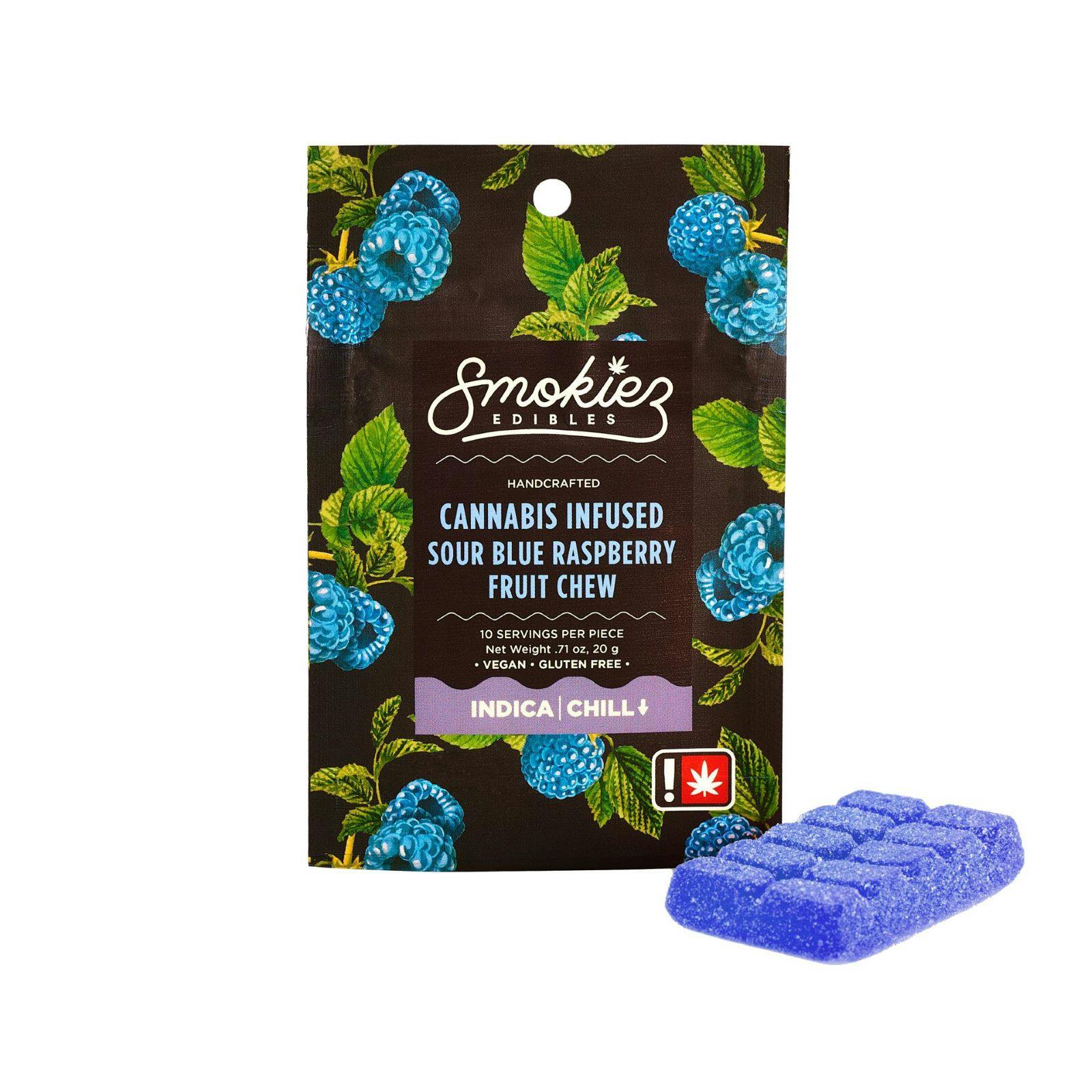 Smokiez | SOUR Blue Raspberry Fruit Chew