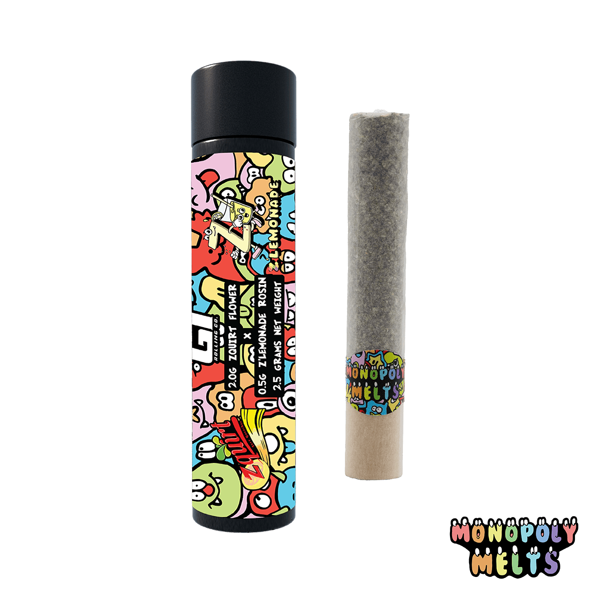 Monopoly Melts - 2.5g Hash Rosin Infused Donut - Zquirt x Z'Lemonade