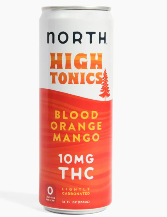 North High Tonics Seltzer Blood Orange Mango 12oz/10mg (hybrid, drinks)