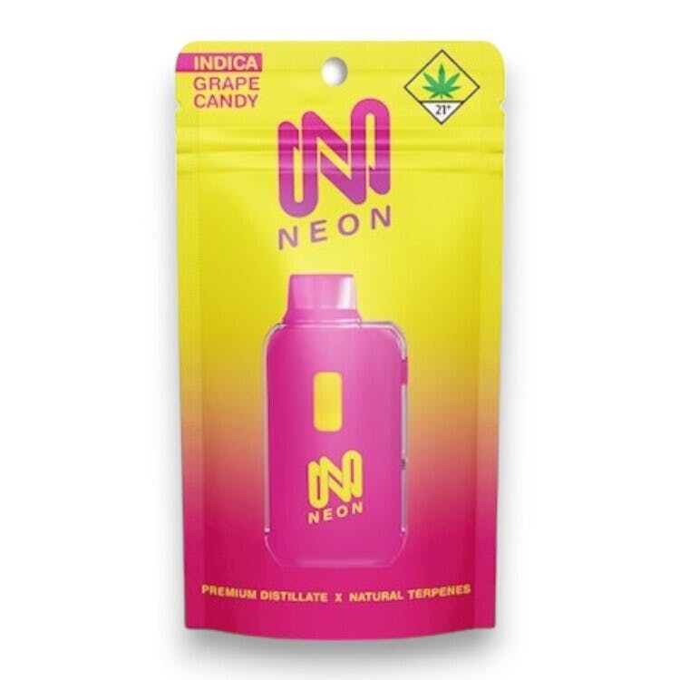 Neon: Grape Candy - Distillate Disposable Cartridge