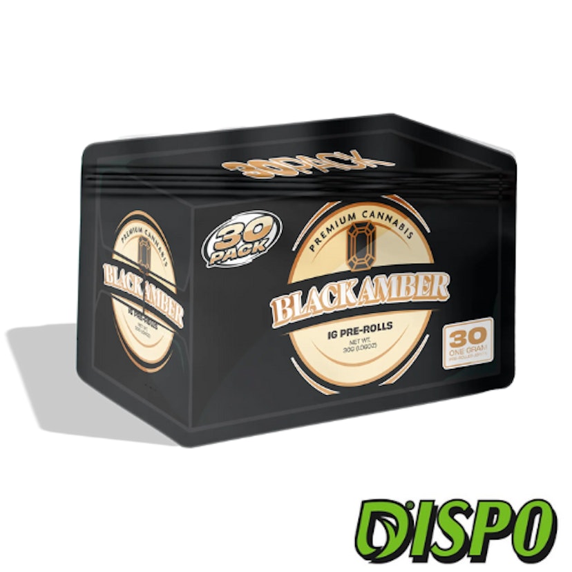 30 Pack - Black Amber Pre Rolls