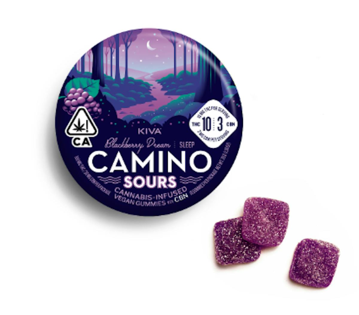 Photo of Camino Sours 1:1:1 Blackberry Dream 100mg 20pk (THC:CBD:CBN)