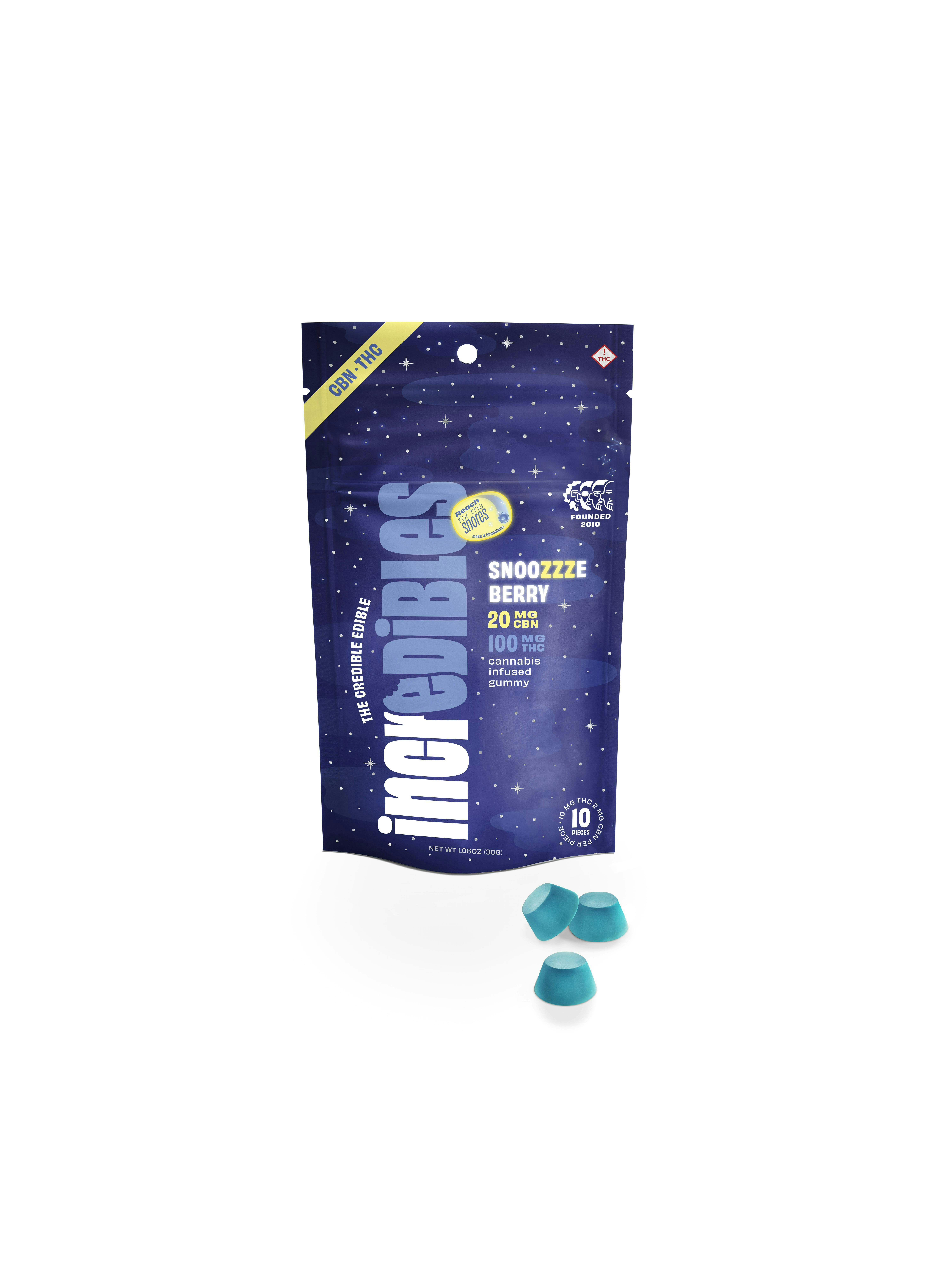 Incredibles Snoozeberry | 10pk - EDIBLES cannabis product, .1g