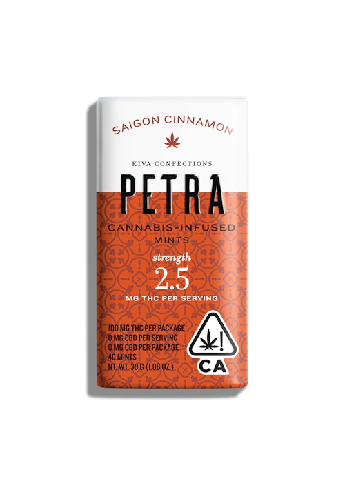 Petra - 100mg THC : 100mg CBD Mints - Saigon Cinnamon