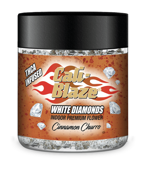 Product: Cali-Blaze | White Diamond Frosted Flower - 3.5g - Cinnamon Churro