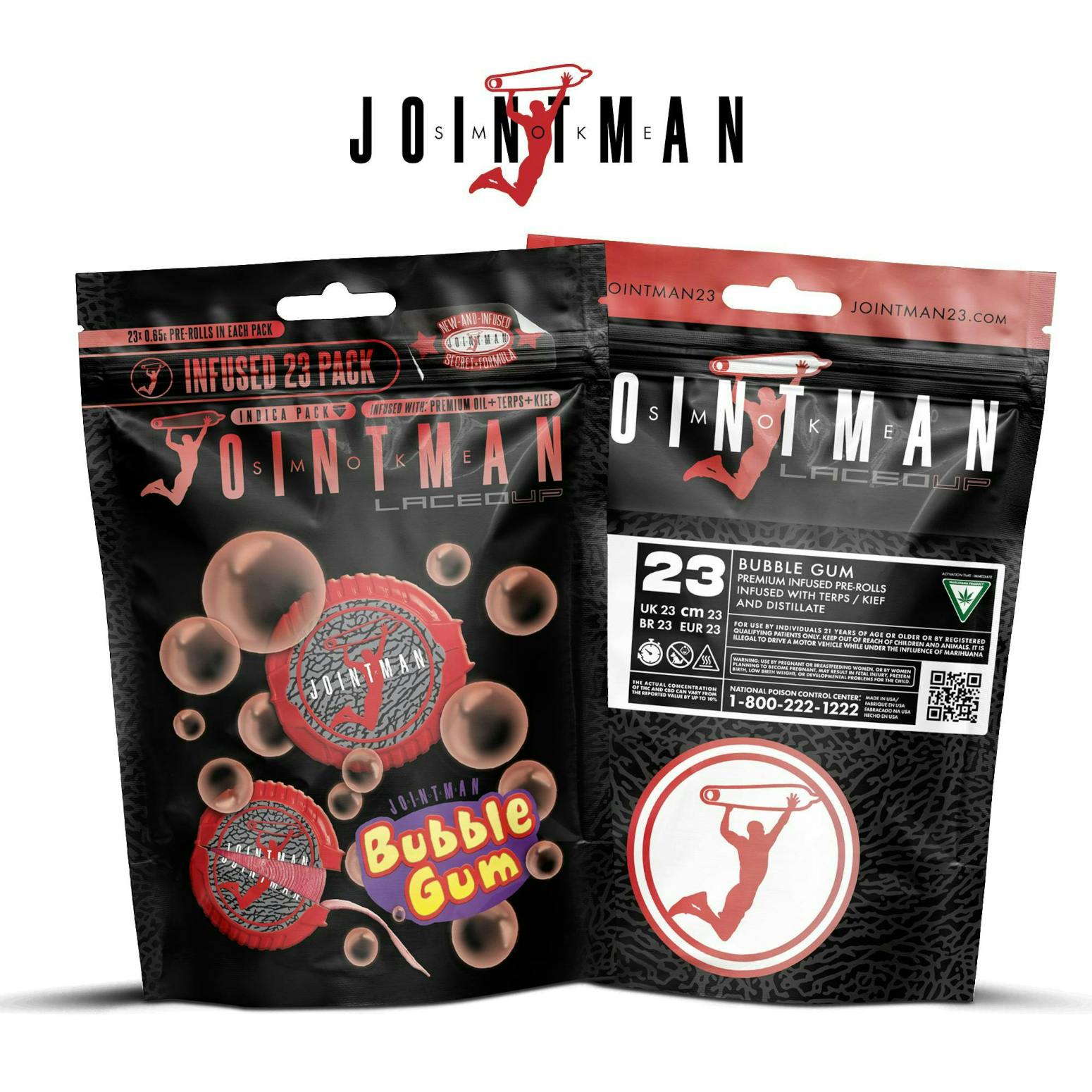 Product: Jointman | Infused Pre-Roll 23-Pack - 15g - Bubblegum