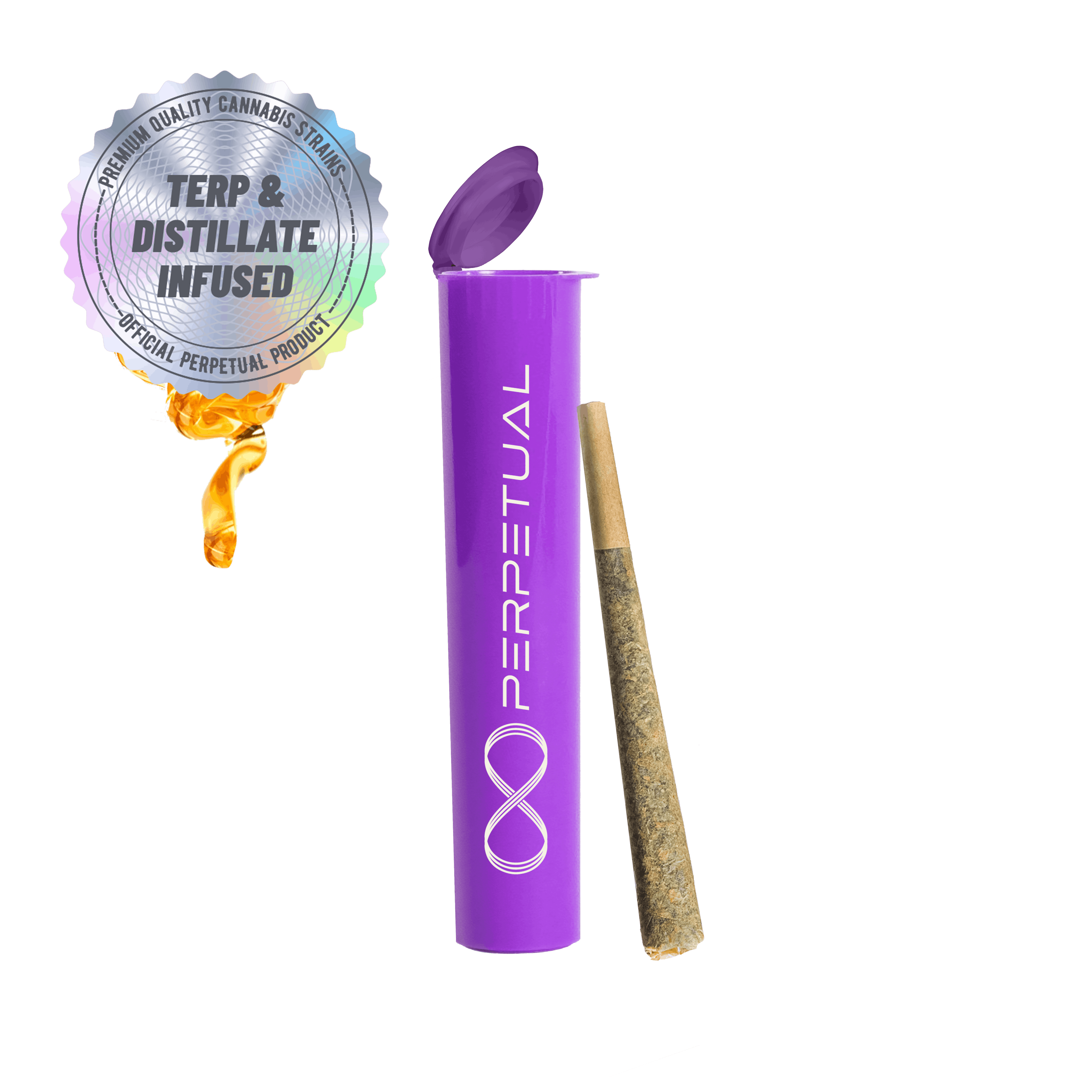 Photo of Perpetual | Gary P x Cactus Quencher | Distillate Infused Preroll | 1g