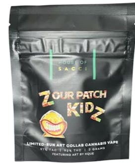 House of Sacci AIO Vape | 2g | Zour Patch Kidz