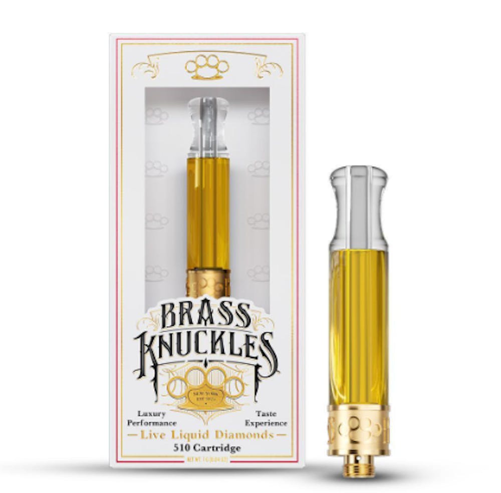 Product Live Liquid Diamonds 510 | Acapulco Gold (S/H) Brass Knuckles