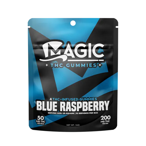 Magic Blue Raspberry Chews 200mg Rec - Exclusive Cannabis Michigan