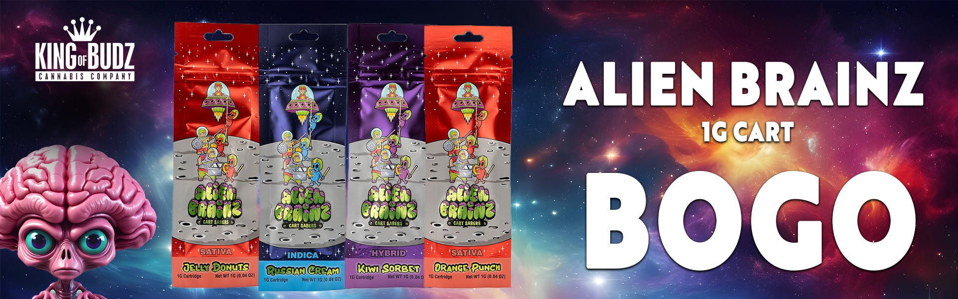 BOGO Alien Brainz 1G Cart