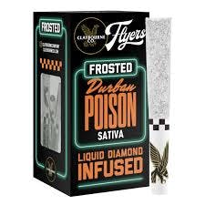 DURBAN POISON LIQUID DIAMOND INFUSED THCa DUSTED 5PK PREROLLS