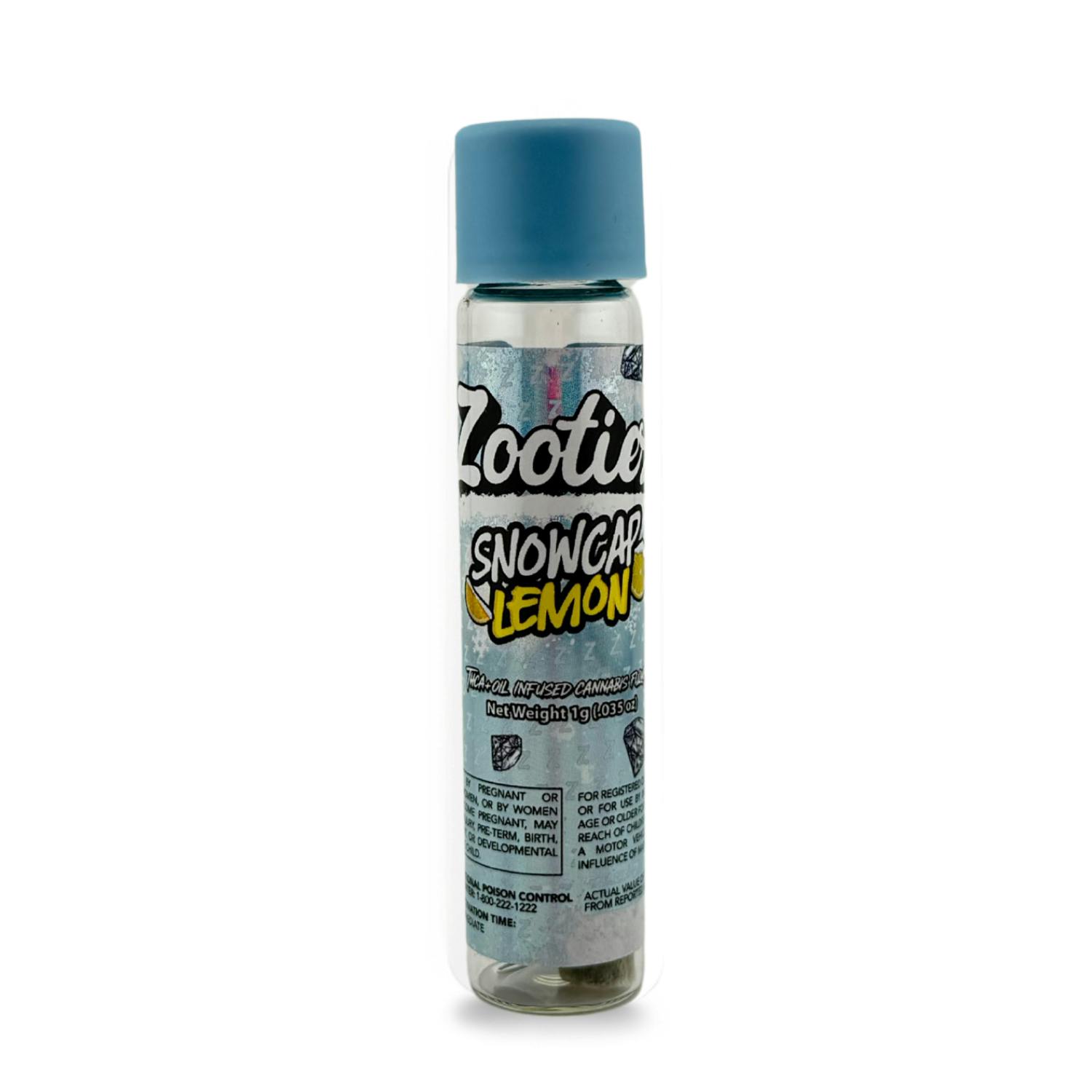 Zootiez - Infused Preroll - (1g) - Indica - **SNOWCAP LEMON** (3/$20)