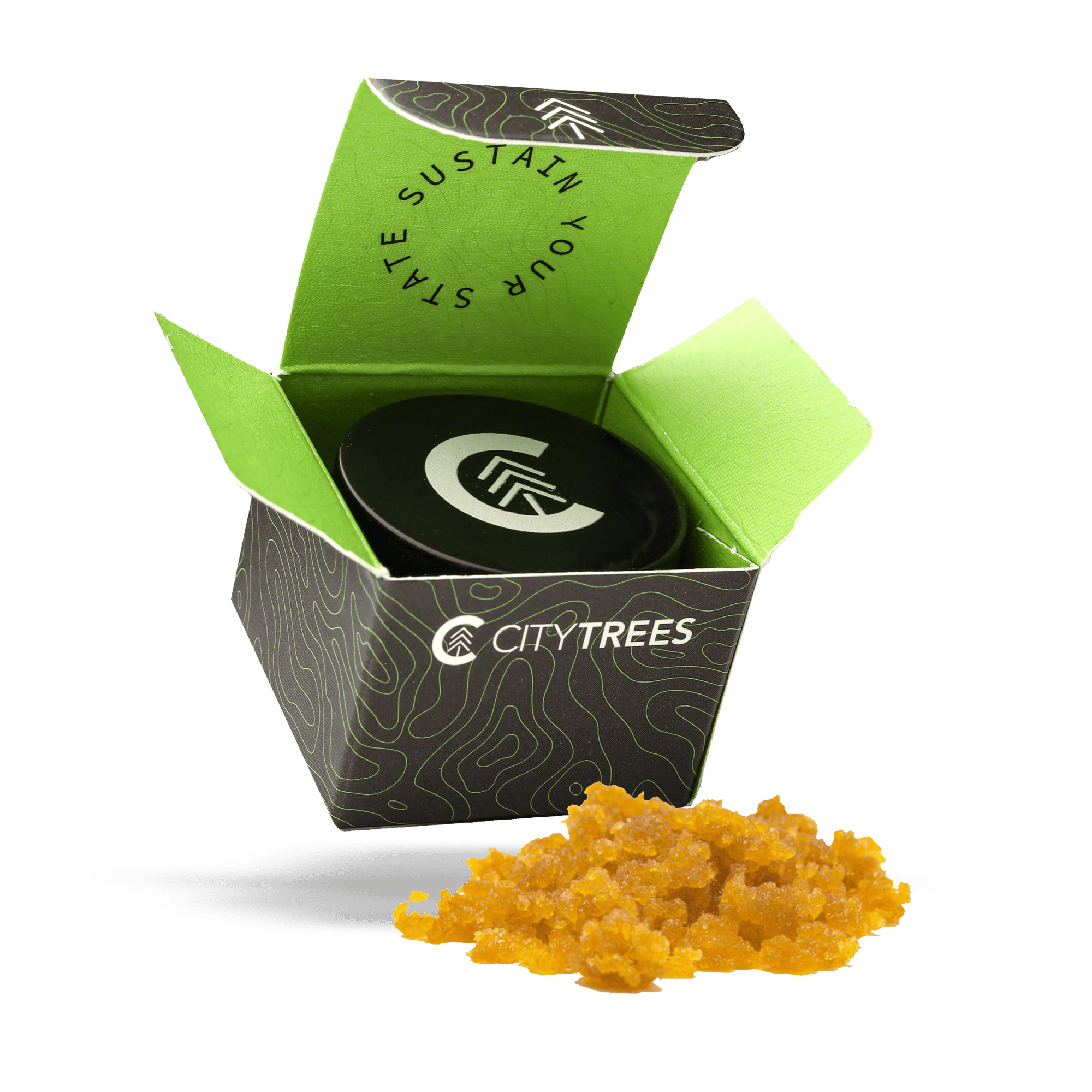 City Trees Tangie Temple (H) Cured Resin Sugar 1g | The Dispensary