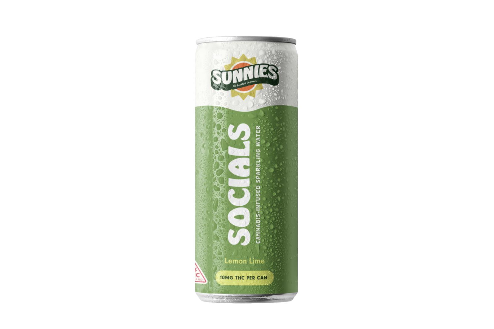 Sunnies: Lemon Lime Infused Sparkling Water 12oz | Trulieve
