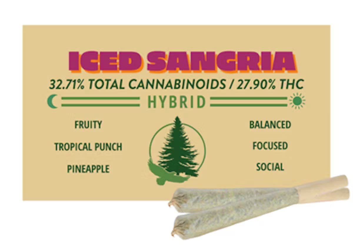 2Js | Pre-Rolls | Hybrid | Iced Sangria x 2 Pack