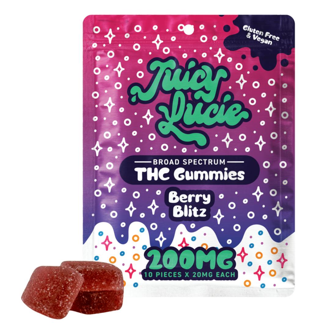 Juicy Lucie | Berry Blitz Gummies | 10x20mg | 200mg | LIV Cannabis