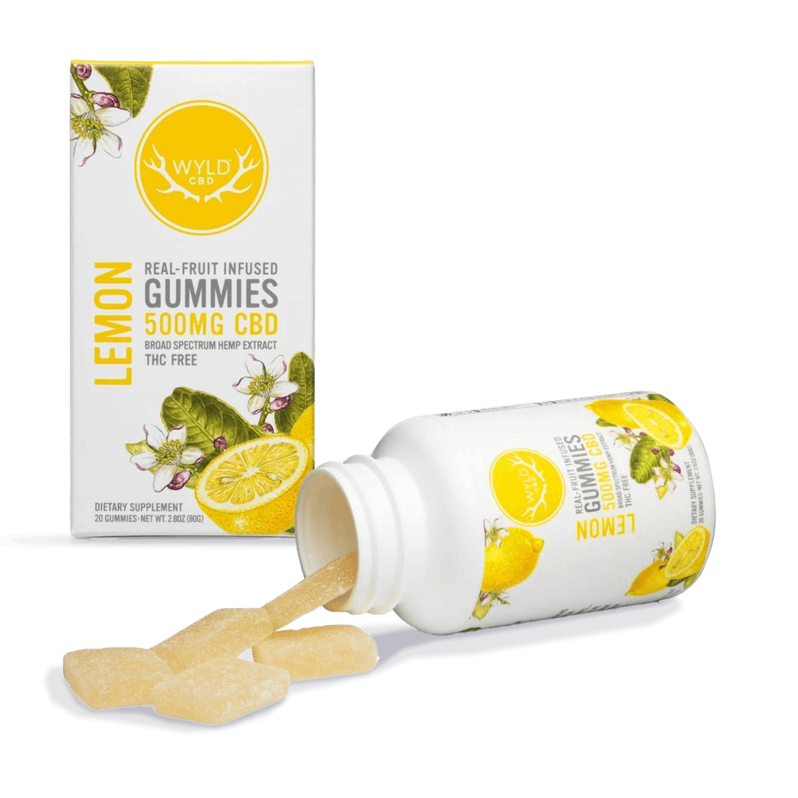 Lemon CBD Gummies, 20-pack